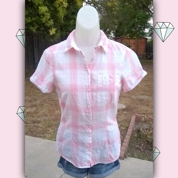 Almost Vintage L.O.G.G. Plaid Button-Up Top - Picture 5 of 6